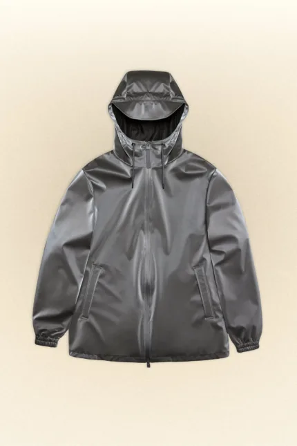 Impermabile Uomo Rains Grigio Metallizzato art. Storm Breaker 18370 Metallic Grey
