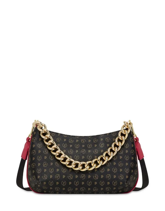 Tracolla Heritage Pollini Nera con dettagli Rossi TE8490PP0FQ1100B, foto 1 di 5