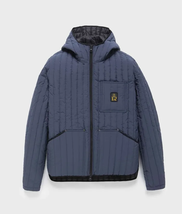 Piumino Con Cappuccio Tin Hoody Jacket Refrigiwear Uomo Blu, foto 1 di 7