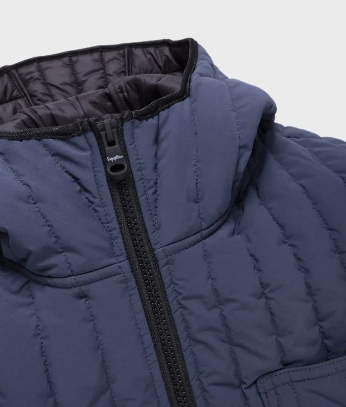 Piumino Con Cappuccio Tin Hoody Jacket Refrigiwear Uomo Blu, foto 6 di 7