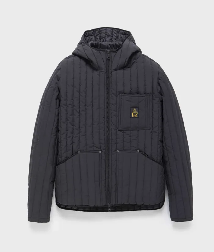Piumino Con Cappuccio Tin Hoody Jacket Refrigiwear Uomo Nero, foto 1 di 7
