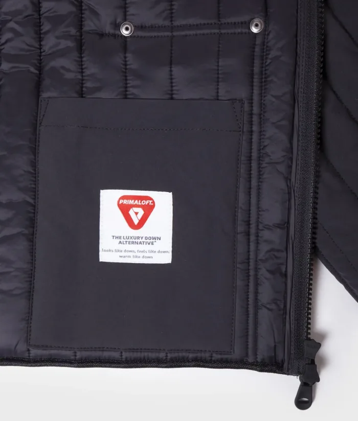 Piumino Con Cappuccio Tin Hoody Jacket Refrigiwear Uomo Nero, foto 7 di 7