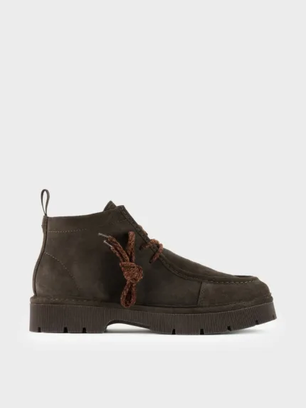 Polacchetto Panchic P99 in Suede Marrone Ebano