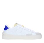 Sneakers Strype Uomo in Pelle Bianca con dettagli in Camoscio e Spoiler Blu art. ST1001 - immagine 2