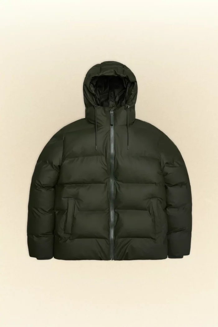 Piumino Rains Verde art. Alta Puffer Jacket W3T3 15120, foto 1 di 3