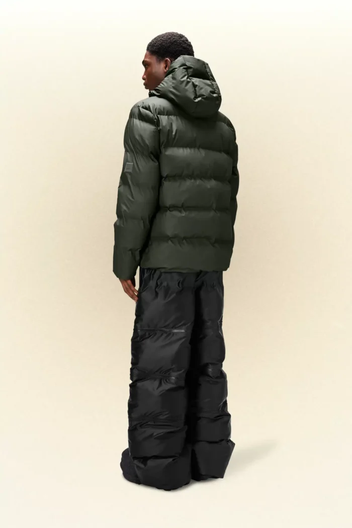 Piumino Rains Verde art. Alta Puffer Jacket W3T3 15120, foto 3 di 3