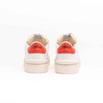 Sneakers Strype Uomo in Pelle Bianca con dettagli in Camoscio e Spoiler Rosso art. ST1001 - immagine 2