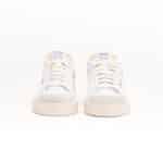 Sneakers Strype Uomo in Pelle Bianca con dettagli in Camoscio e Spoiler Rosso art. ST1001 - immagine 3