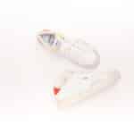 Sneakers Strype Uomo in Pelle Bianca con dettagli in Camoscio e Spoiler Rosso art. ST1001 - immagine 4