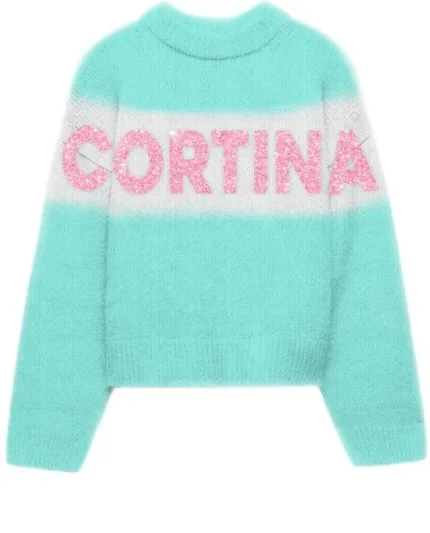 Maglione Girocollo Mc2 Saint Barth Azzurro art. Danya Soft Cortina Stripe 5621L