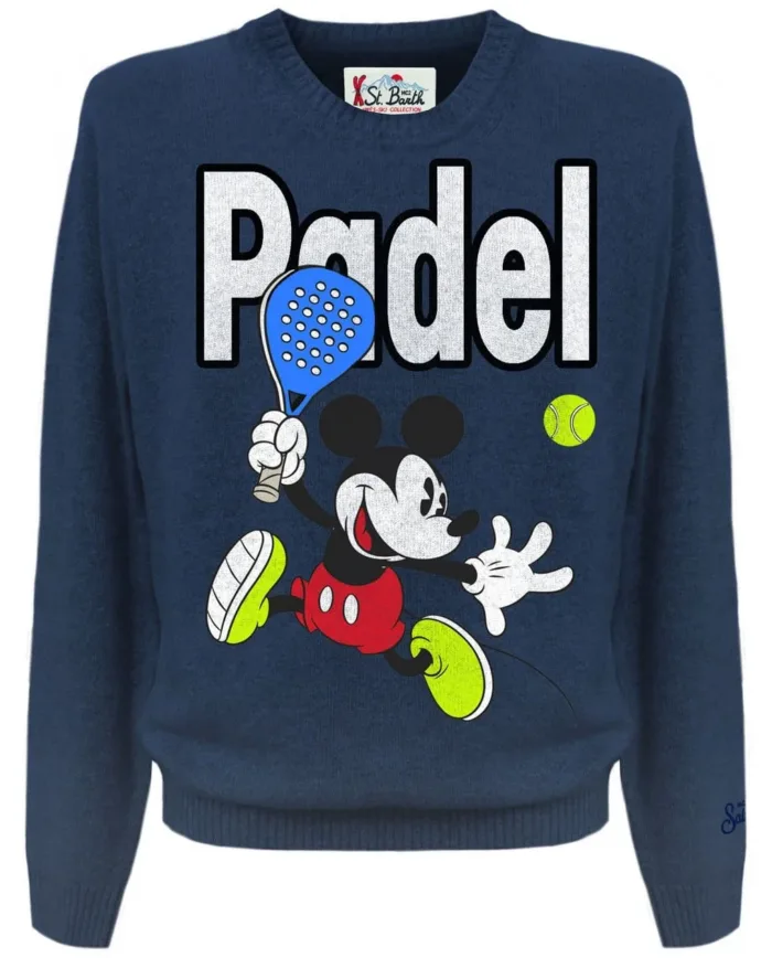 Maglione Girocollo Mc2 Saint Barth Blu art. Heron Mickey Padel 61, foto 1 di 1