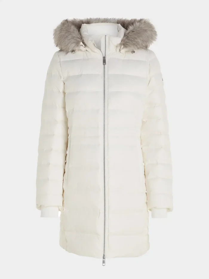 Piumino Tyra Donna Tommy Hilfiger Avorio art. WW0WW39747 YBH, foto 1 di 4