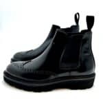 Polacchino Beatles Brogue Crisci Uomo in Pelle Nera 3961FWECNFGR - immagine 3