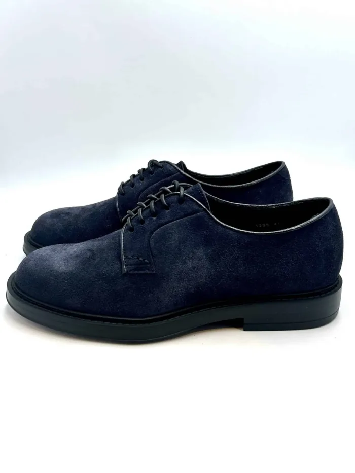 Derby Uomo Doucal's In Camoscio Blu Con Fondo Ultralight Art. DU1385BRUXUF009NB00, foto 3 di 5