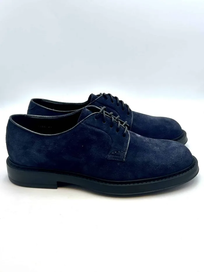 Derby Uomo Doucal's In Camoscio Blu Con Fondo Ultralight Art. DU1385BRUXUF009NB00, foto 1 di 5