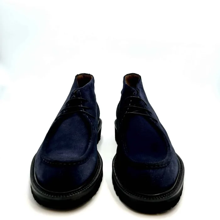 Polacchetto Uomo Crisci in Camoscio Blu 3784FWECSFGRM, foto 2 di 5