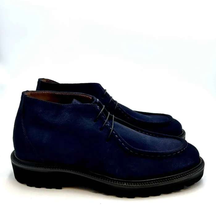 Polacchetto Uomo Crisci in Camoscio Blu 3784FWECSFGRM, foto 1 di 5