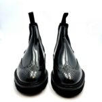 Polacchino Beatles Brogue Crisci Uomo in Pelle Nera 3961FWECNFGR - immagine 2