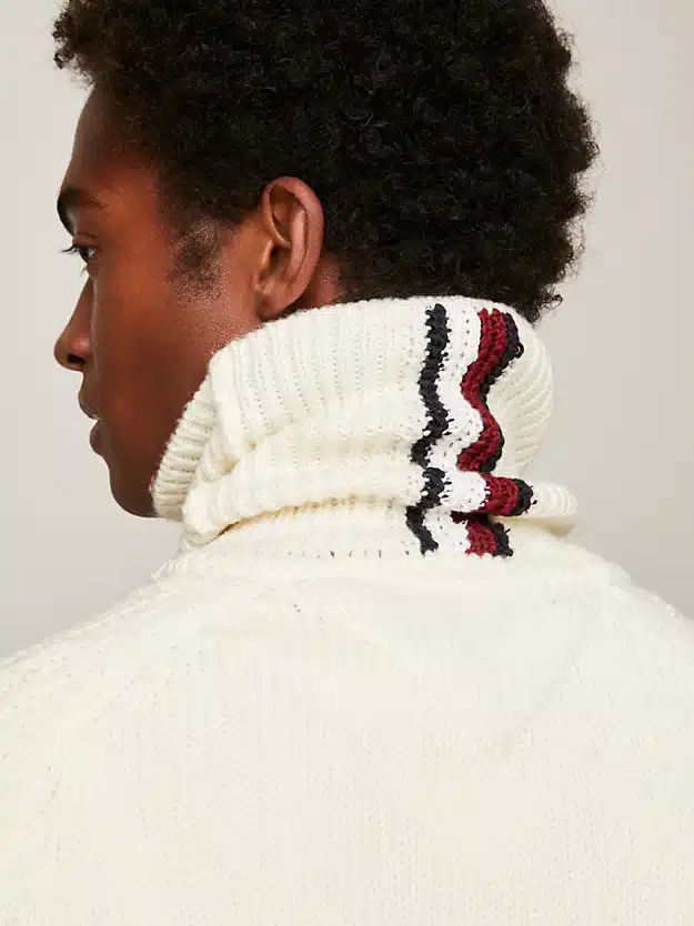 Tommy hilfiger sales white turtleneck