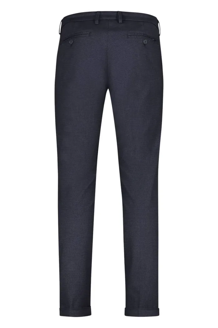 Pantalone Uomo Re-Hash Microfantasia Blu Art. Mucha P24910 7F024 4152, foto 2 di 3