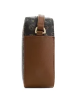 Borsa Pollini Heritage Tracollina Nera con dettagli Marroni TE8414PP03Q1100D - immagine 3