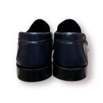 Mocassino Penny Uomo Positano In Pelle Blu Con Fondo Cuoio Antiscivolo Art. 2154 - immagine 4