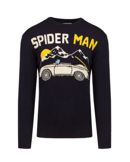 Maglione Girocollo Mc2 Saint Barth Blu art. Heron Speed Man 61