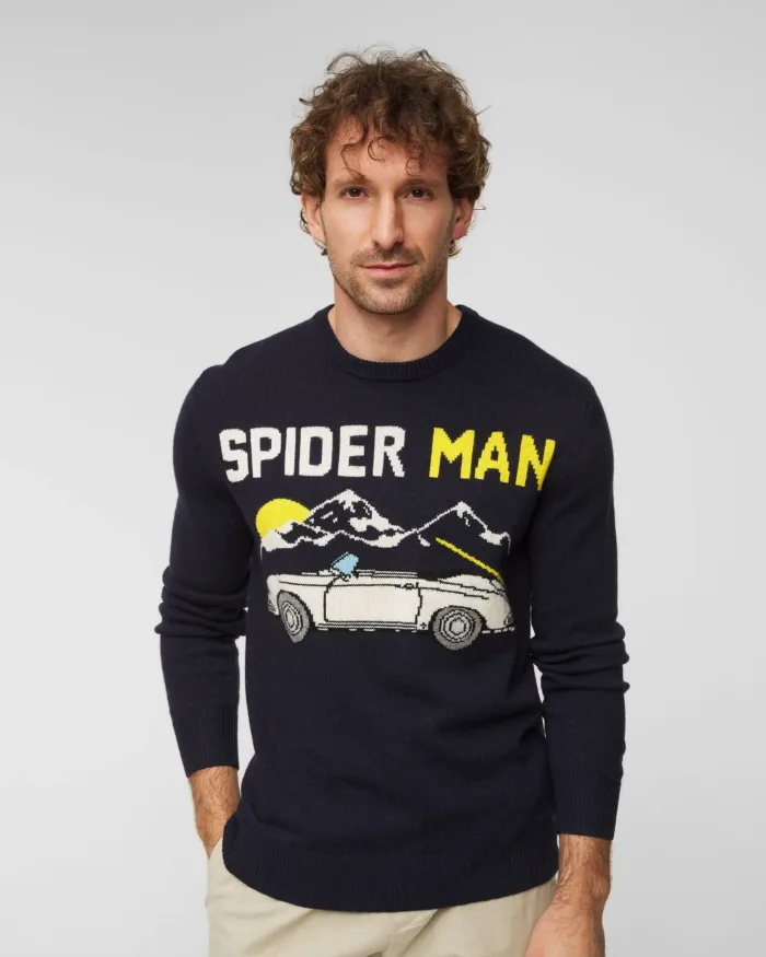 Maglione Girocollo Mc2 Saint Barth Blu art. Heron Speed Man 61, foto 2 di 4