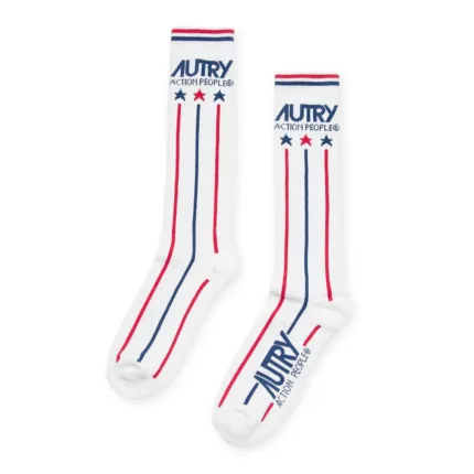 Calzini Iconic Action Autry Unisex Bianco con Stelle art. SOIU-41RS