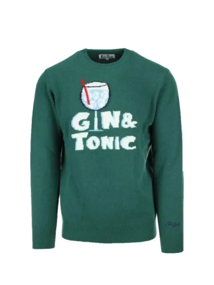 Maglione Girocollo Mc2 Saint Barth Verde art. Heron Gin Tonic 51