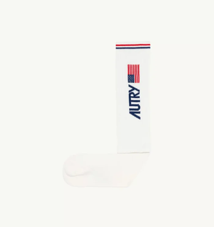 Calzini Iconic Action Autry Unisex Bianco con Bandiera art. SOPU 60WF, foto 1 di 3
