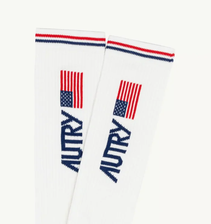 Calzini Iconic Action Autry Unisex Bianco con Bandiera art. SOPU 60WF, foto 3 di 3