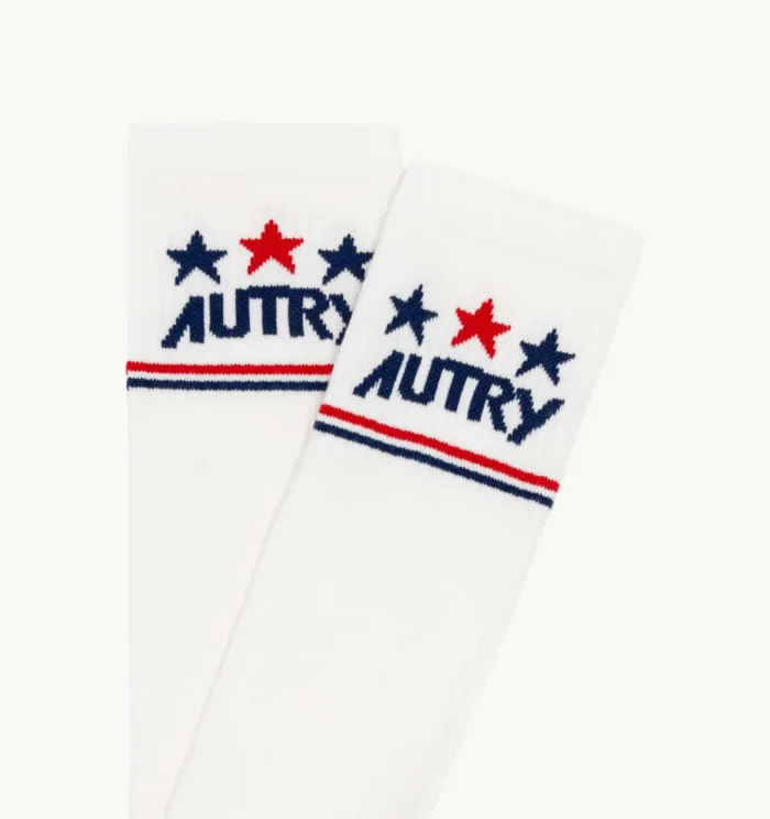 Calzini Iconic Action Autry Unisex Bianco con Bandiera art. SOPU 61WS, foto 3 di 3