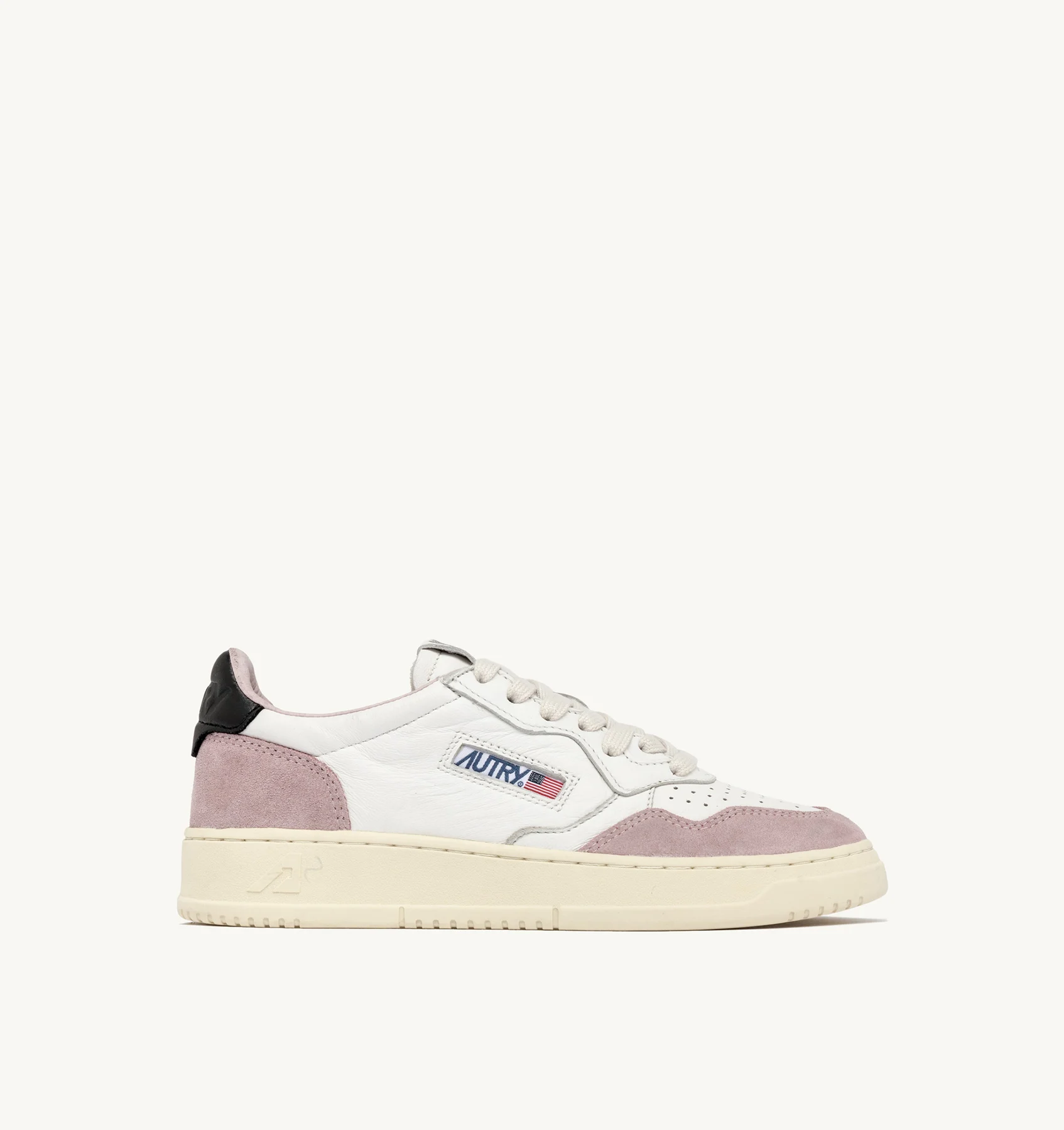 Sneakers Autry Donna Medalist in Pelle Di Capra e Camoscio Rosa e Spoiler Nero art. AULW GS20 - immagine 1