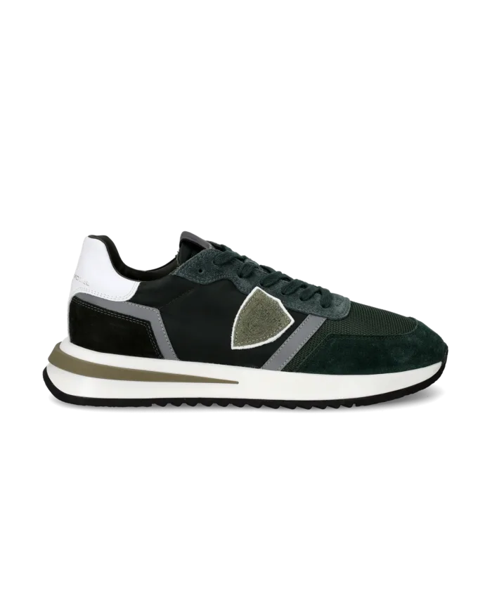 Sneakers Uomo Philippe Model Tropez 2.1 In Camoscio Verde cod. TYLU W033, foto 1 di 3