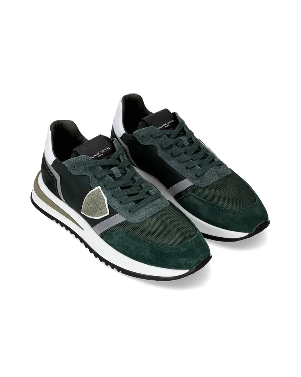 Sneakers Uomo Philippe Model Tropez 2.1 In Camoscio Verde cod. TYLU W033, foto 2 di 3