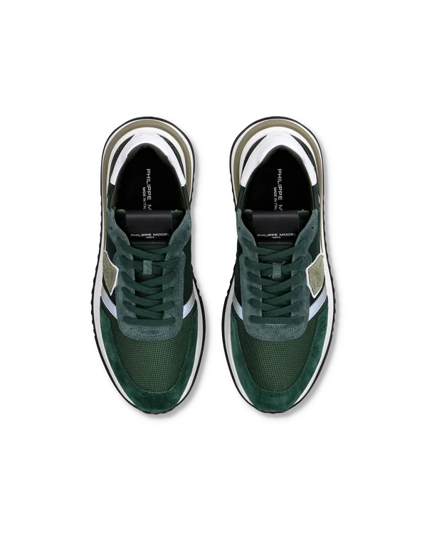 Sneakers Uomo Philippe Model Tropez 2.1 In Camoscio Verde cod. TYLU W033, foto 3 di 3