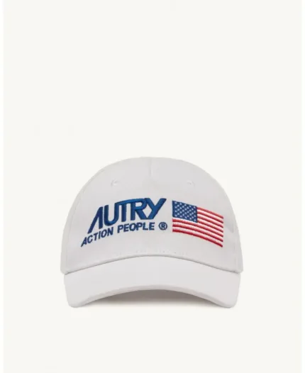 Autry berretto in cotone Bianco con trama twill art. ACIU 2781