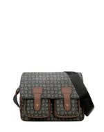 Borsa Pollini Reporter Heritage Nera con dettagli Cuoio TE8421PP04Q1100D
