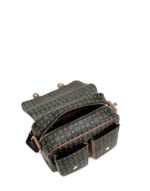 Borsa Pollini Reporter Heritage Nera con dettagli Cuoio TE8421PP04Q1100D - immagine 4