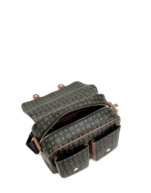 Borsa Pollini Reporter Heritage Nera con dettagli Cuoio TE8421PP04Q1100D, foto 4 di 5
