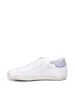 Sneakers Donna Philippe Model Paris Prsx In Pelle Bianca con Spoiler Glicine cod. PRLD VJ01 - immagine 4