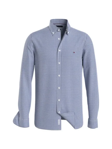 Camicia Uomo Tommy Hilfiger  Micro Check Bianco Blu art. MW0MW33764 0MT