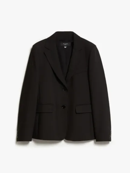 Blazer UVA in tela di viscosa stretch Nero MaxMara Weekend
