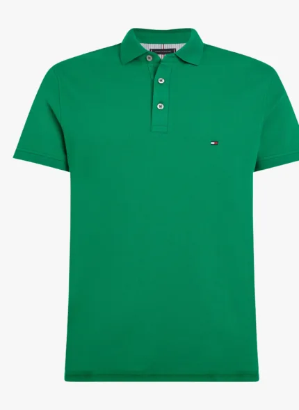 Polo 1985 Slim Fit Manica Corta Uomo Tommy Hilfiger Verde art. MW0MW17771 L4F
