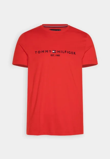 T-Shirt Uomo Slim Fit Tommy Hilfiger Tommy Logo Tee Rossa art. MW0MW11797 XND