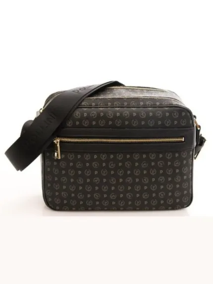 Tracolla Nera e Dettagli Neri con doppia cerniera Pollini Heritage Art TE8402PP02Q1100A