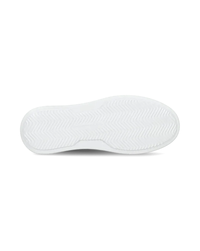Sneakers Uomo Philippe Model Temple In Pelle Blu Back Bianco cod. BTLU V016, foto 4 di 6