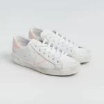 Sneakers Donna Philippe Model Paris Prsx In Pelle Bianca con Spoiler Nude cod. PRLD VJ02 - immagine 2