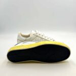 Sneakers Premiata Donna in Pelle Bianca con Dettagli Giallo Fluo art. Stevend 6668 - immagine 4